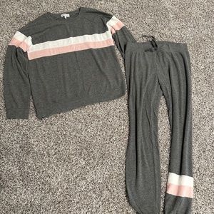 PJ Salvage Women's Grey Lounge Set Size M